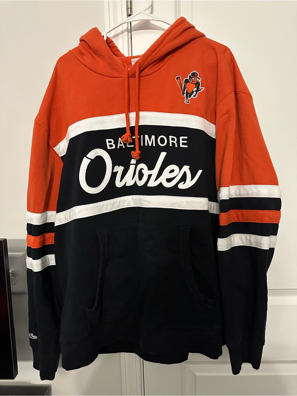 Nostalgia Orange and Black Baltimore Orioles Crewneck Hoodie